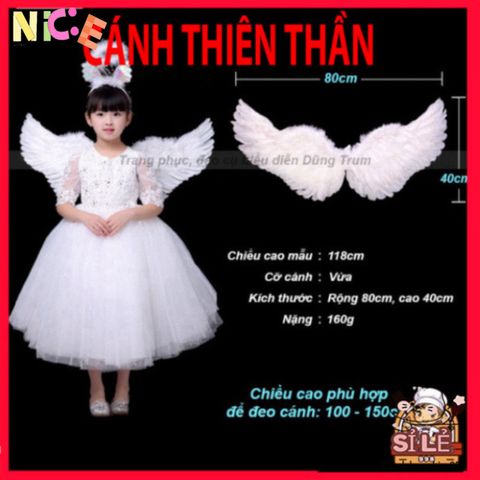 Bộ Cánh Thiên Thần Lông Vũ Trắng Dành Cho Bé - Phụ Kiện Hóa Trang Nghệ Thuật Cho Bé Yêu - Khám Phá Thế Giới Thần Tiên