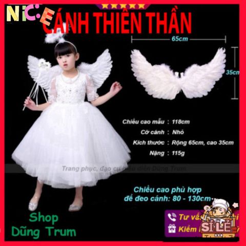 Bộ Cánh Thiên Thần Lông Vũ Trắng Dành Cho Bé - Phụ Kiện Hóa Trang Nghệ Thuật Cho Bé Yêu - Khám Phá Thế Giới Thần Tiên