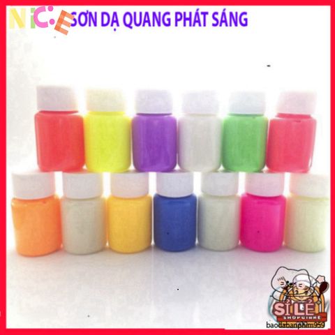 Sơn Dạ Quang 20ml 7 Màu Sắc - Phát Sáng Nổi Bật Cho Nghệ Thuật & Trang Trí - An Toàn, Dễ Dàng Sử Dụng