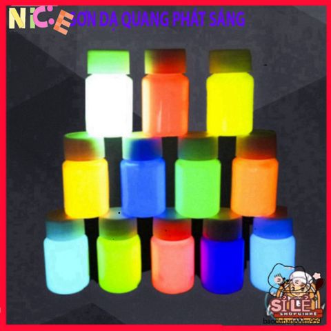 Sơn Dạ Quang 20ml 7 Màu Sắc - Phát Sáng Nổi Bật Cho Nghệ Thuật & Trang Trí - An Toàn, Dễ Dàng Sử Dụng