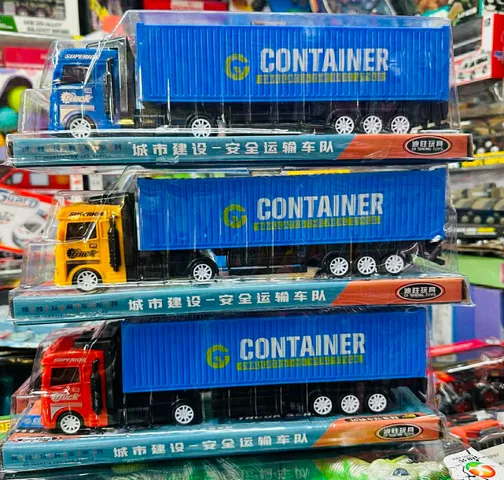 Đồ Chơi Xe Ô Tô Tải Container Chạy Bằng Đà 668 - Phát Triển Tư Duy Sáng Tạo Cho Trẻ Em, Màu Sắc Nổi Bật, Chất Liệu Lành Tính