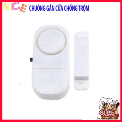 Bộ 2 Chuông Chống Trộm Không Dây - Thiết Bị An Ninh Cửa Bảo Vệ Tài Sản 24/7 với Âm Thanh Báo Động Mạnh Mẽ