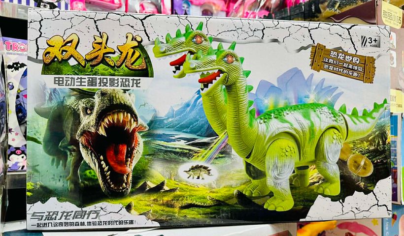 Đồ Chơi Khủng Long Đẻ Trứng Chạy Bằng Pin - Hiệu Ứng Đèn Âm Thanh Độc Đáo 666-7 Giao Màu Ngẫu Nhiên Cho Trẻ Em