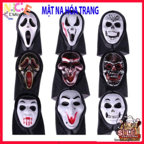 Mặt Nạ Halloween Ma Nữ Độc Đáo - Phụ Kiện Cosplay Kinh Dị, Lễ Hội Hóa Trang Thú Vị, Tạo Dáng Bí Ẩn