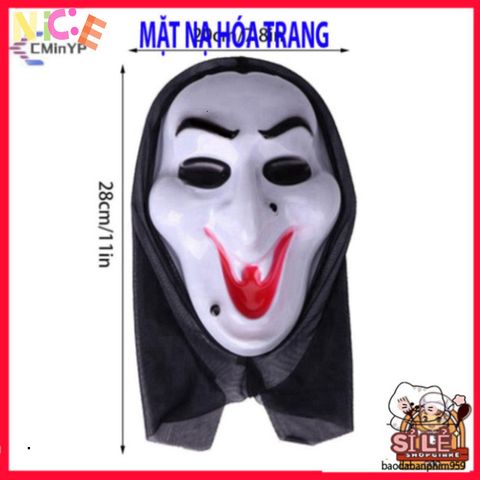 Mặt Nạ Halloween Ma Nữ Độc Đáo - Phụ Kiện Cosplay Kinh Dị, Lễ Hội Hóa Trang Thú Vị, Tạo Dáng Bí Ẩn