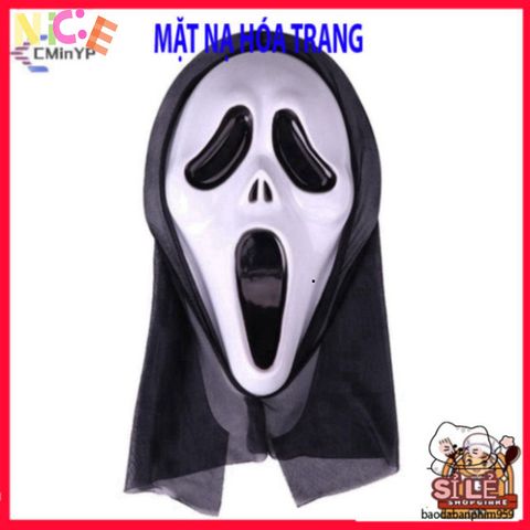 Mặt Nạ Halloween Ma Nữ Độc Đáo - Phụ Kiện Cosplay Kinh Dị, Lễ Hội Hóa Trang Thú Vị, Tạo Dáng Bí Ẩn