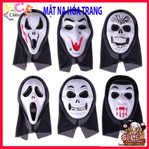 Mặt Nạ Halloween Ma Nữ Độc Đáo - Phụ Kiện Cosplay Kinh Dị, Lễ Hội Hóa Trang Thú Vị, Tạo Dáng Bí Ẩn