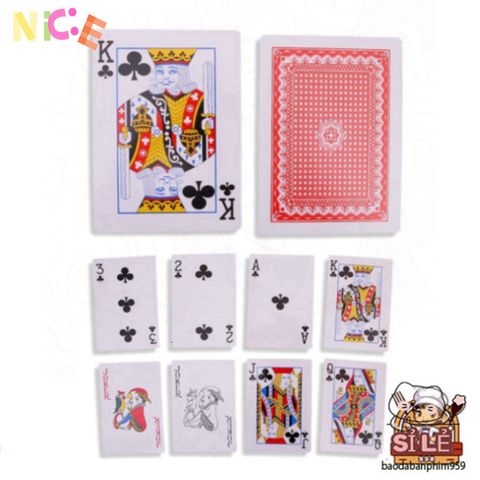 Bộ Bài Tây Poker Khổng Lồ A4 - Bài Siêu To Kích Thước Lớn Dành Cho Tiệc Tùng & Trình Diễn Sân Khấu