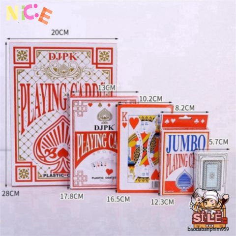Bộ Bài Tây Poker Khổng Lồ A4 - Bài Siêu To Kích Thước Lớn Dành Cho Tiệc Tùng & Trình Diễn Sân Khấu