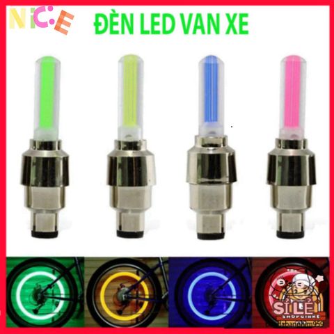 Đèn LED Bánh Xe Ô Tô Chống Nước - Trang Trí Đa Sắc Cho Xe Máy, Xe Đạp & Xe Gôn - Bộ 2/4 Chiếc Tăng Cường An Toàn và Phong Cách