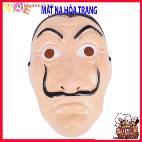 Mặt Nạ Halloween Salvador Dali - Phụ Kiện Hóa Trang Đỉnh Cao từ Money Heist - An Toàn và Thân Thiện với Môi Trường