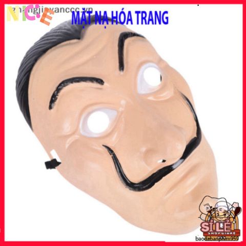 Mặt Nạ Halloween Salvador Dali - Phụ Kiện Hóa Trang Đỉnh Cao từ Money Heist - An Toàn và Thân Thiện với Môi Trường