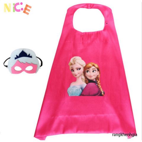 Áo choàng siêu anh hùng người Nhện, Người Sắt, Thor với mặt nạ satin mềm mại - Trang phục hóa trang trẻ em cho Halloween và tiệc sinh nhật