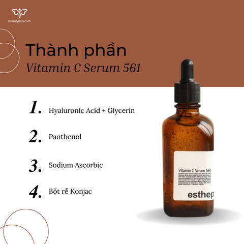 Serum Dưỡng Trắng Da Esthepro Vitamin C 561 100ml - Giải Pháp Làm Sáng Da, Mờ Thâm, Phù Hợp Mọi Loại Da Hàn Quốc Chính Hãng