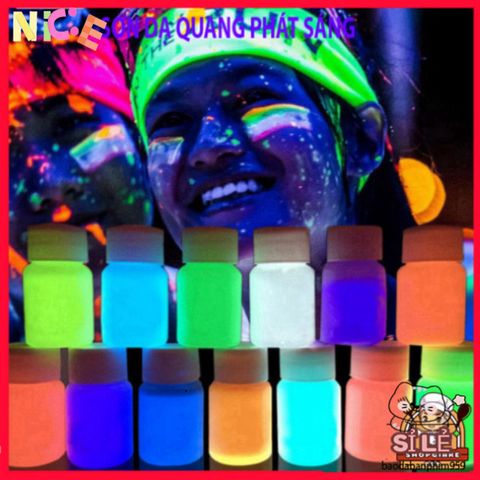 Sơn Dạ Quang 20ml - Sơn An Toàn Cho Body Painting, DIY Sự Kiện, Phát Sáng Trong Bóng Tối - Sáng Tạo Nghệ Thuật Cá Nhân