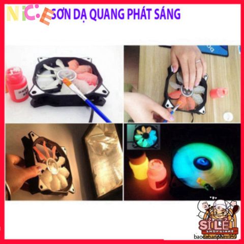 Sơn Dạ Quang 20ml - Sơn An Toàn Cho Body Painting, DIY Sự Kiện, Phát Sáng Trong Bóng Tối - Sáng Tạo Nghệ Thuật Cá Nhân