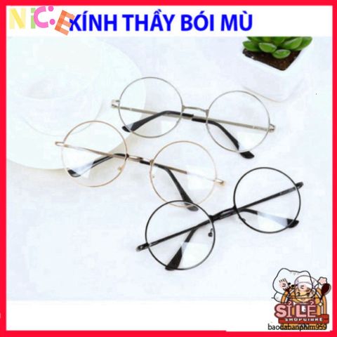 Kính Mắt Tròn Nobita Độc Đáo - Phong Cách Thầy Bói Mù D26 Dễ Thương, Chống Nắng, Thời Trang Cho Nam Nữ