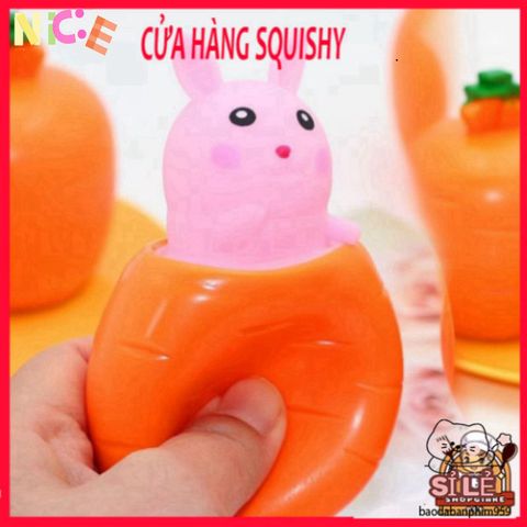 Cốc Củ Cải Kẹp Thỏ Trắng - Đồ Chơi Giải Tỏa Stress Dễ Thương, Phụ Kiện Thư Giãn Cho Người Lớn và Trẻ Em