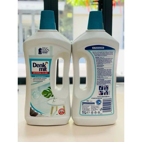 Nước Lau Sàn Gạch Denkmit 1L - Chai Chuyên Dụng Lau Sạch Không Để Lại Vệt - Dùng Cho Bề Mặt Gạch, Gỗ - An Toàn, Thân Thiện Môi Trường