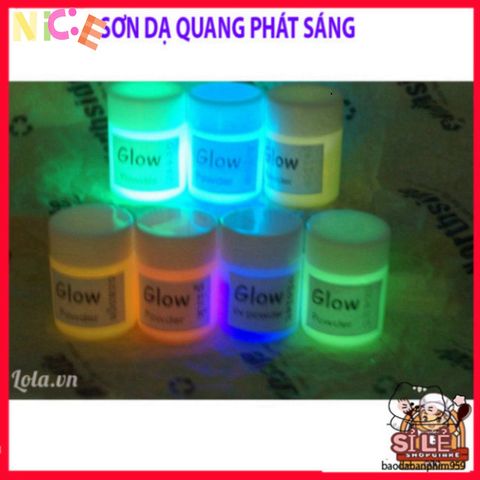 Sơn Dạ Quang 20ML - Bộ 8 Màu Phát Sáng Nghệ Thuật, Trang Trí Halloween, Sáng Tạo Dễ Dàng, An Toàn Cho Da