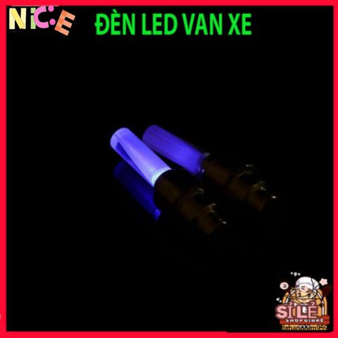 Đèn LED Trang Trí Lốp Xe Đạp - Phụ Kiện An Toàn Thời Trang Tỏa Sáng Ban Đêm - Đèn Flash Nắp Van Xe Đạp Sáng Độc Đáo