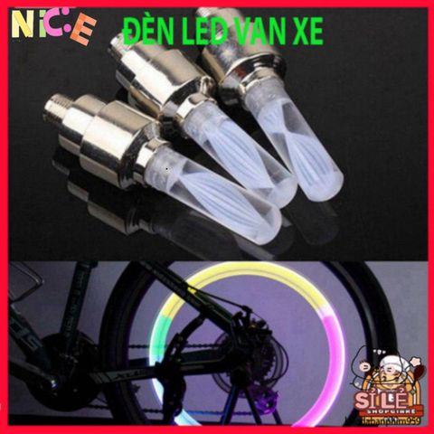 Đèn LED Trang Trí Lốp Xe Đạp - Phụ Kiện An Toàn Thời Trang Tỏa Sáng Ban Đêm - Đèn Flash Nắp Van Xe Đạp Sáng Độc Đáo