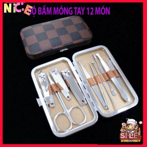 Bộ 12 Dụng Cụ Chăm Sóc Móng Tay Chân Cao Cấp - Thiết Kế Bền Bỉ, Tiện Lợi, Phục Vụ Làm Đẹp Tại Nhà