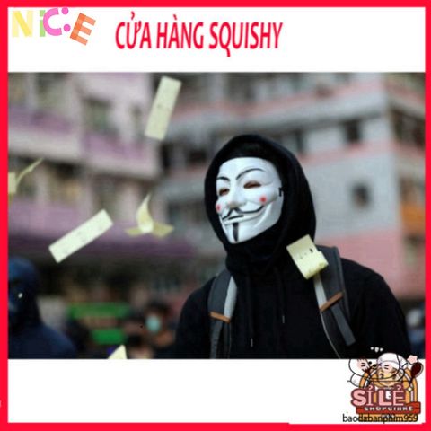 Mặt Nạ Hacker Anonymous - Phong Cách Vendetta Ấn Tượng Cho Halloween, Phụ Kiện Dành Cho Nam Nữ, Biểu Tượng Bí Ẩn Của Thế Giới Hacker