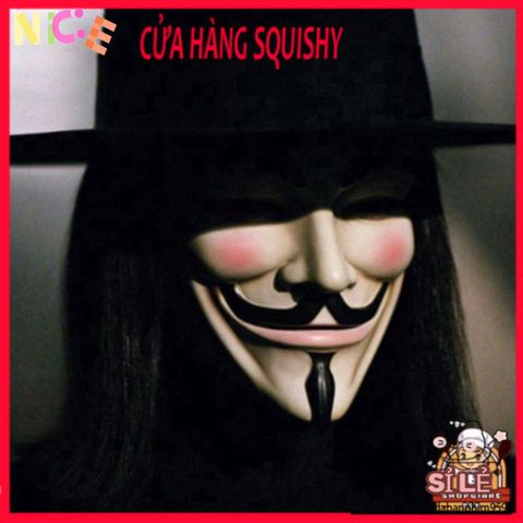 Mặt Nạ Hacker Anonymous - Phong Cách Vendetta Ấn Tượng Cho Halloween, Phụ Kiện Dành Cho Nam Nữ, Biểu Tượng Bí Ẩn Của Thế Giới Hacker