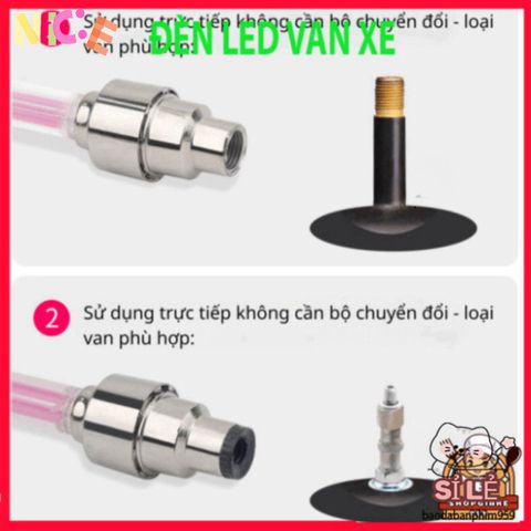 Đèn LED Gắn Bánh Xe Đạp và Xe Máy - Phụ Kiện An Toàn Neon Nhiều Màu Sắc Tự Động Bật Sáng Khi Di Chuyển