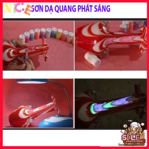 Sơn Dạ Quang Eco AUTU - An Toàn, Phát Sáng Trong Bóng Tối, Chuyên Dụng Cho Trang Trí Epoxy, Acrylic và Nghệ Thuật Thủ Công