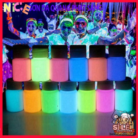 Sơn Dạ Quang Eco AUTU - An Toàn, Phát Sáng Trong Bóng Tối, Chuyên Dụng Cho Trang Trí Epoxy, Acrylic và Nghệ Thuật Thủ Công