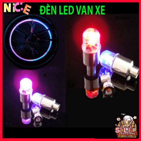 Đèn LED Gắn Van Bánh Xe Đạp/Xe Máy - Phụ Kiện Trang Trí An Toàn Ban Đêm với Hiệu Ứng Ánh Sáng Độc Đáo