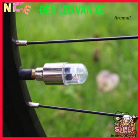 Đèn LED Gắn Van Bánh Xe Đạp/Xe Máy - Phụ Kiện Trang Trí An Toàn Ban Đêm với Hiệu Ứng Ánh Sáng Độc Đáo