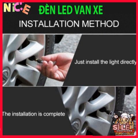 Đèn LED Chiếu Sáng Gắn Nắp Van Bánh Xe Đạp, Xe Máy, Ô Tô - Trang Trí An Toàn và Nổi Bật cho Phương Tiện của Bạn