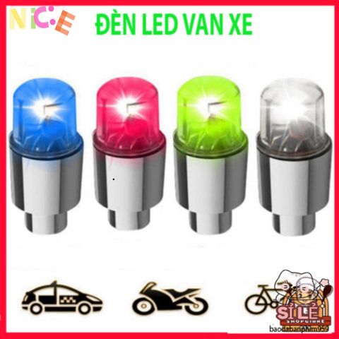 Đèn LED Chiếu Sáng Gắn Nắp Van Bánh Xe Đạp, Xe Máy, Ô Tô - Trang Trí An Toàn và Nổi Bật cho Phương Tiện của Bạn
