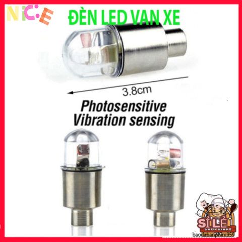 Đèn LED Chiếu Sáng Gắn Nắp Van Bánh Xe Đạp, Xe Máy, Ô Tô - Trang Trí An Toàn và Nổi Bật cho Phương Tiện của Bạn