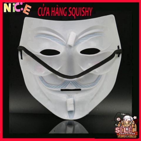 Mặt Nạ Hacker Ánh Bạc Độc Đáo - Thiết Kế Chú Hề Vendetta Thời Trang Hóa Trang Halloween, Tiệc Cosplay, Sự Kiện Ấn Tượng