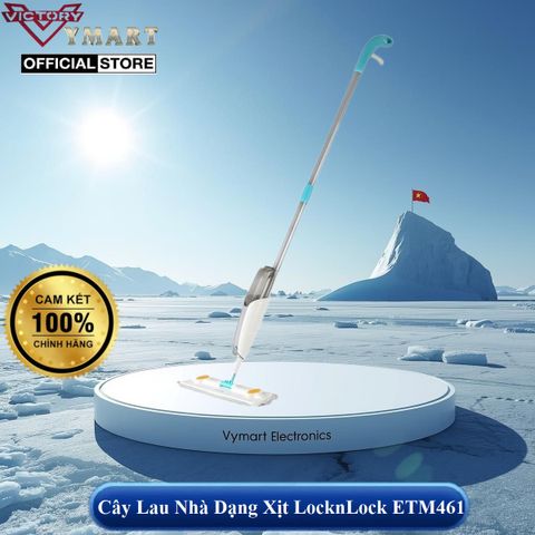 Bộ Cây Lau Nhà Mini Thép Không Gỉ LocknLock ETM494 & ETM461 - Cây Lau Nước, Thiết Kế Tiện Lợi, Đa Năng, Giúp Dọn Dẹp Hiệu Quả
