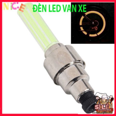 Đèn LED Bánh Lốp Nắp Van Cho Xe Đạp & Xe Máy - Phát Sáng Tự Động, Màu Sắc Sáng Bóng, An Toàn Khi Di Chuyển Ban Đêm
