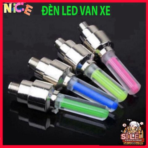 Đèn LED Bánh Lốp Nắp Van Cho Xe Đạp & Xe Máy - Phát Sáng Tự Động, Màu Sắc Sáng Bóng, An Toàn Khi Di Chuyển Ban Đêm