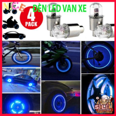 Bộ Đèn LED Trang Trí Bánh Xe Ô Tô, Xe Máy - Bộ 2 hoặc 4 Cái, Phong Cách Thể Thao Siêu Sáng, An Toàn Và Nổi Bật