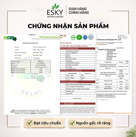Tinh Dầu Khuếch Tán ESKY AROMA GARDEN - Tinh Dầu Cắm Que Thơm Phòng 10ml/20ml