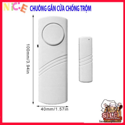 Thiết Bị Báo Động Từ Tính An Toàn 90dB - Chuông Cửa & Cửa Sổ Bảo Vệ Gia Đình, Âm Thanh Cảnh Báo Lớn, Dễ Dàng Lắp Đặt