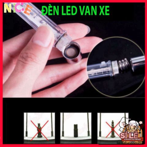 Đèn LED Gắn Van Bánh Xe Đạp, Xe Máy, Ô Tô - 5 Bóng Sáng Rực Rỡ, Tăng Cường An Toàn và Phong Cách Xe Hơi