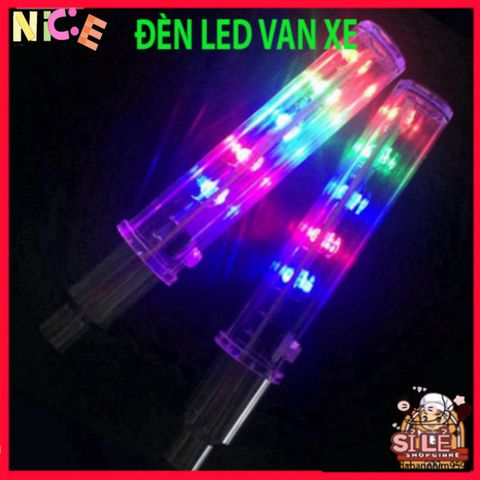 Đèn LED Gắn Van Bánh Xe Đạp, Xe Máy, Ô Tô - 5 Bóng Sáng Rực Rỡ, Tăng Cường An Toàn và Phong Cách Xe Hơi