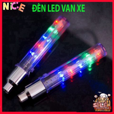 Đèn LED Gắn Van Bánh Xe Đạp, Xe Máy, Ô Tô - 5 Bóng Sáng Rực Rỡ, Tăng Cường An Toàn và Phong Cách Xe Hơi
