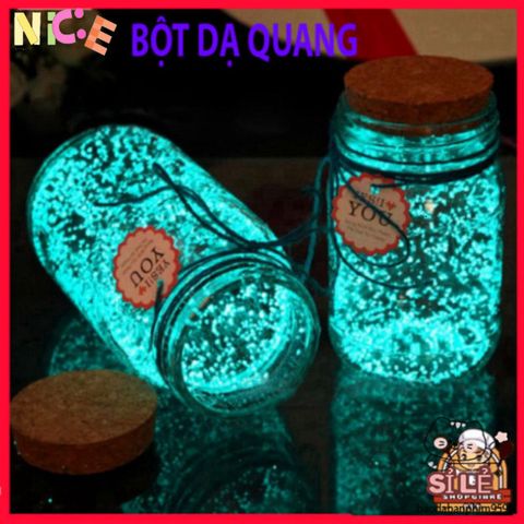 Hạt Phát Sáng Dạ Quang 10g - Nguyên Liệu Nghệ Thuật An Toàn, Tỏa Sáng Trong Bóng Tối, Tạo Điểm Nhấn Cho Hình Ảnh DIY