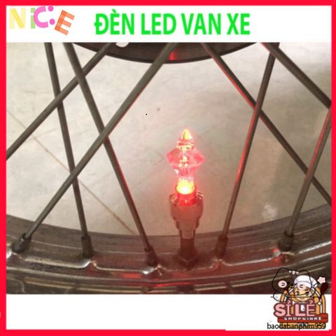 Đèn LED Gắn Van Bánh Xe 7 Màu - Phụ Kiện Trang Trí Ô Tô, Xe Máy, Xe Đạp Tự Động Phát Sáng Khi Di Chuyển, Chống Nước An Toàn.