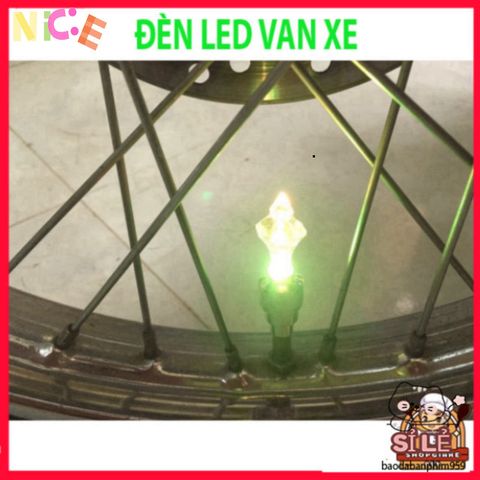 Đèn LED Gắn Van Bánh Xe 7 Màu - Phụ Kiện Trang Trí Ô Tô, Xe Máy, Xe Đạp Tự Động Phát Sáng Khi Di Chuyển, Chống Nước An Toàn.